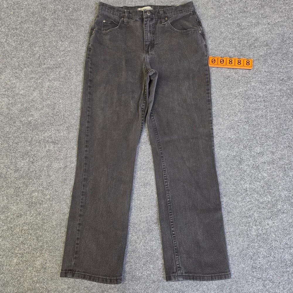 Riders Relaxed Fit Black Denim Jeans Size 8P